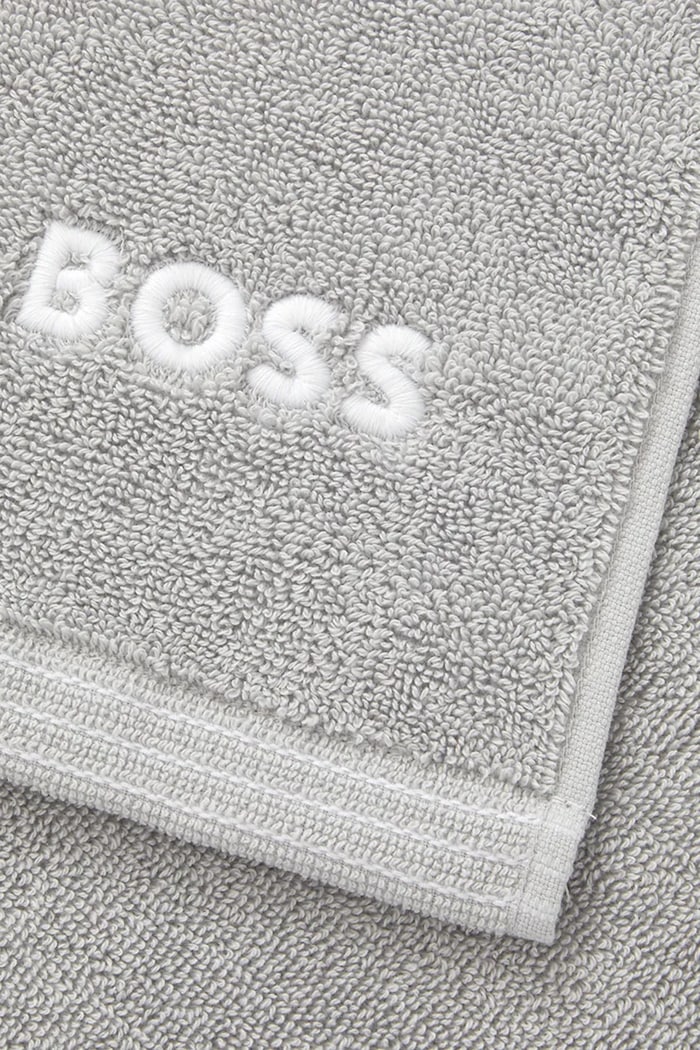 Μπάνιο Μικρή βαμβακερή πετσέτα BOSS EDGE Mineral 40 x 60 cm 1063590 γκρί