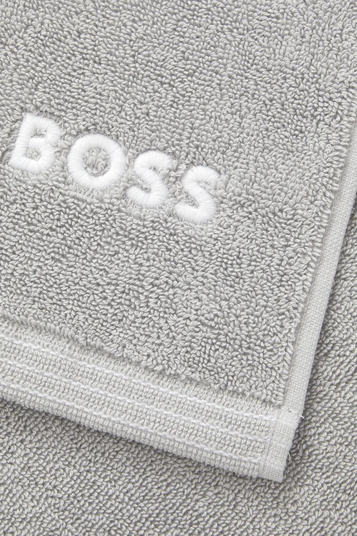 Μπάνιο Μικρή βαμβακερή πετσέτα BOSS EDGE Mineral 50 x 100 cm 1063601 γκρί
