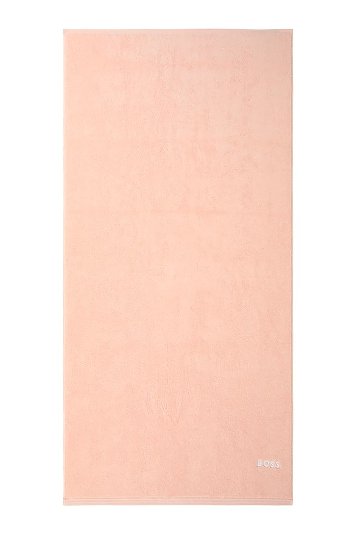 Μεσαία βαμβακερή πετσέτα BOSS EDGE Nude 70 x 140 cm μπεζ 1063577