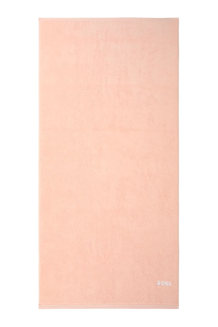 Μεσαία βαμβακερή πετσέτα BOSS EDGE Nude 70 x 140 cm μπεζ 1063577