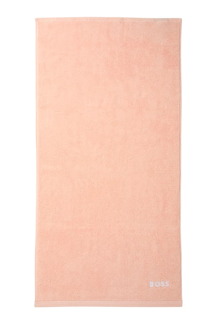 Μεγάλη βαμβακερή πετσέτα BOSS EDGE Nude 50 x 100 cm μπεζ 1063578