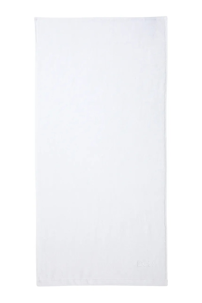 Μικρή βαμβακερή πετσέτα BOSS EDGE White 50 x 100 cm λευκό 1063676