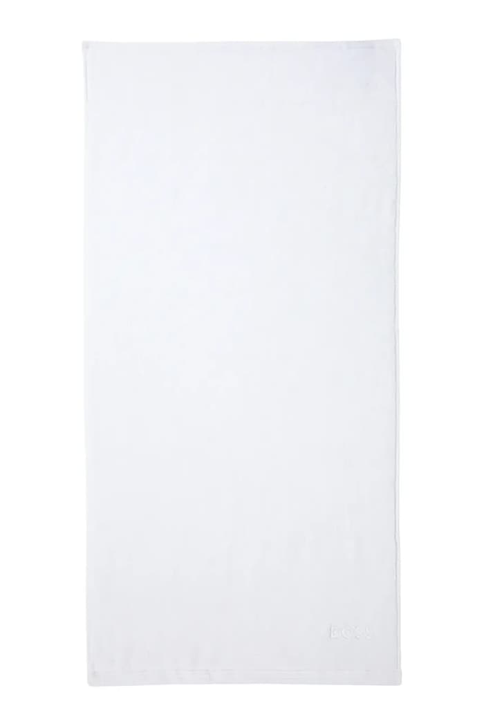 Μικρή βαμβακερή πετσέτα BOSS EDGE White 50 x 100 cm λευκό 1063676