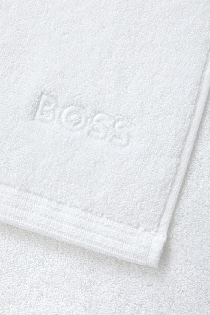 Μπάνιο Μικρή βαμβακερή πετσέτα BOSS EDGE White 50 x 100 cm 1063676 λευκό
