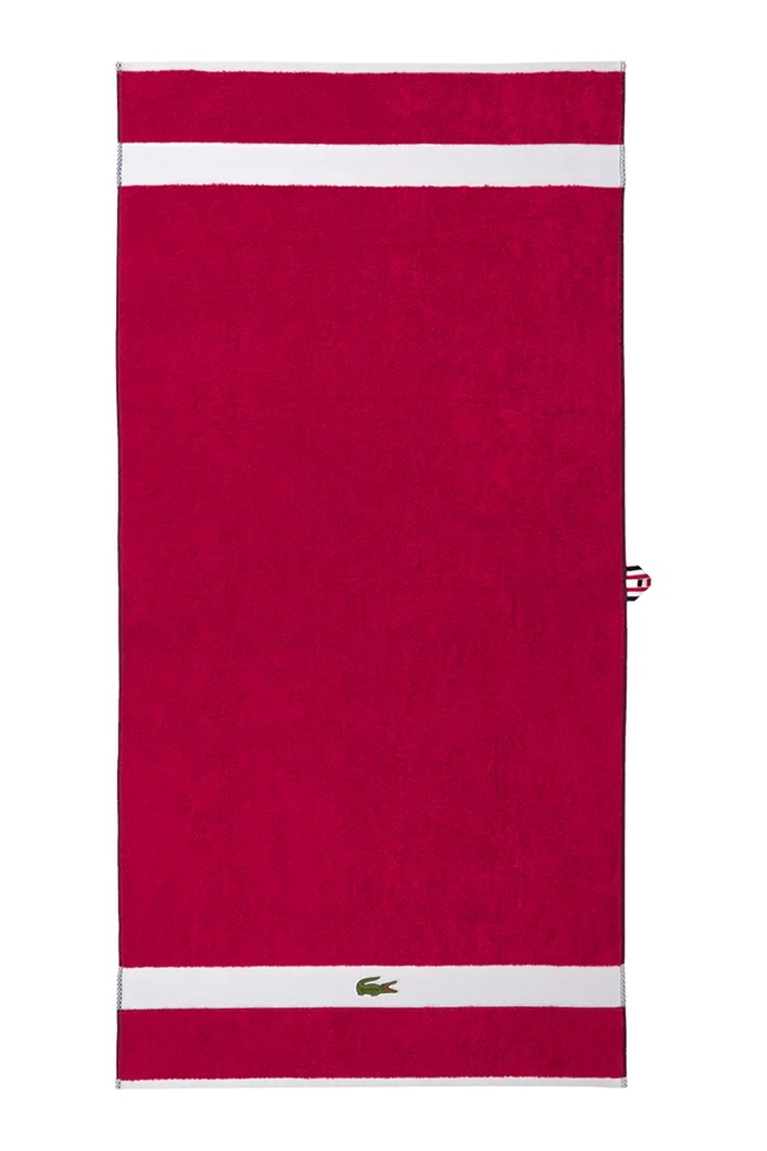 Средна памучна кърпа Lacoste LCASUAL Bigarreau 70 x 140 cm виолетов 1063378