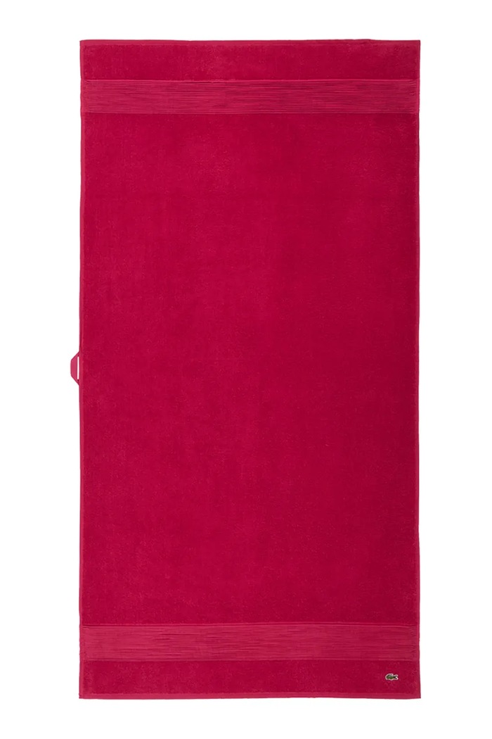 Lacoste średni ręcznik bawełniany LLECROCO Bigarreau 70 x 140 cm fioletowy 1062366