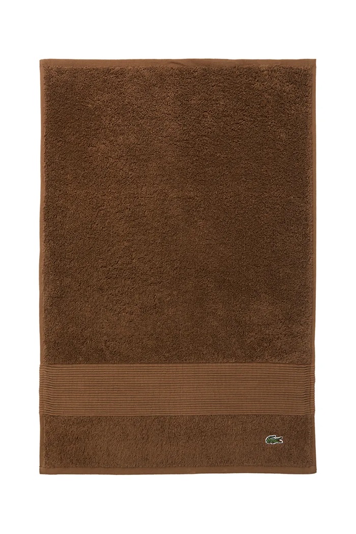 Lacoste prosop mic de bumbac LLECROCO Pecan 40 x 60 cm maro 1062370
