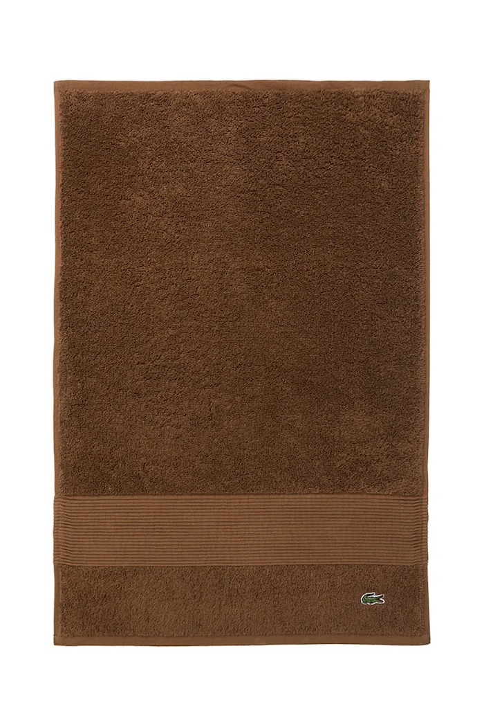 Lacoste prosop mic de bumbac LLECROCO Pecan 40 x 60 cm maro 1062370