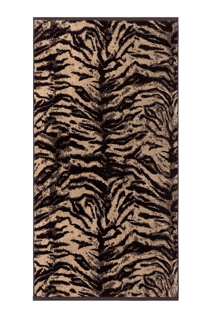 Středně velký bavlněný ručník Kenzo KFAUVE Naturel 70 x 140 cm hnědá 1062870