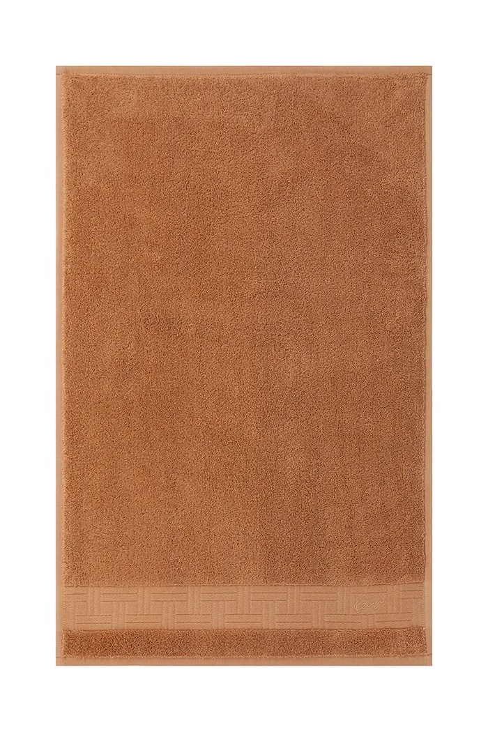 Středně velký bavlněný ručník Kenzo KWEAVE Cannelle 70 x 140 cm hnědá 1070381