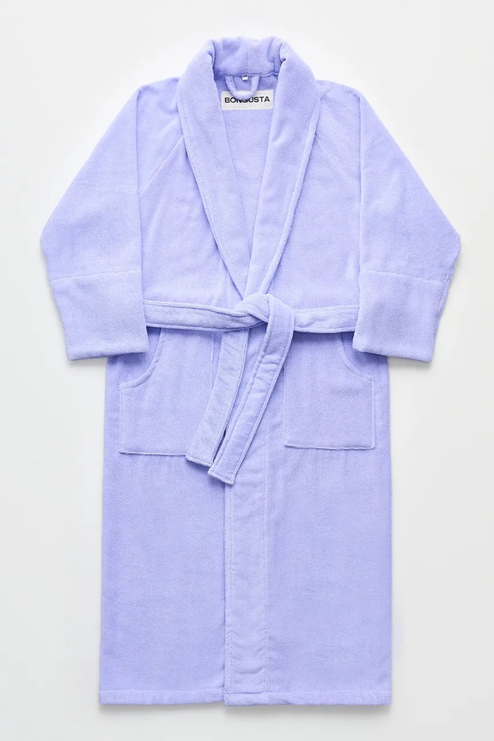 Bongusta accappatoio in cotone L/XL BON103.5715648005861 violetto AA00