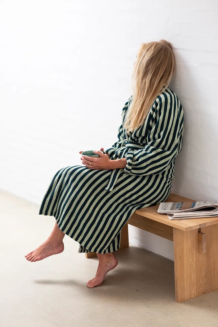 Bongusta accappatoio in cotone L/XL verde BON44.5715648000095