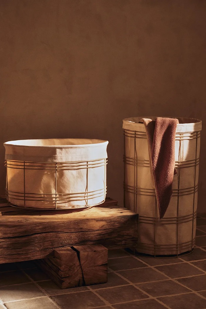 Ferm Living stredne veľký bavlnený uterák 70 x 140 cm 1104272800 oranžová