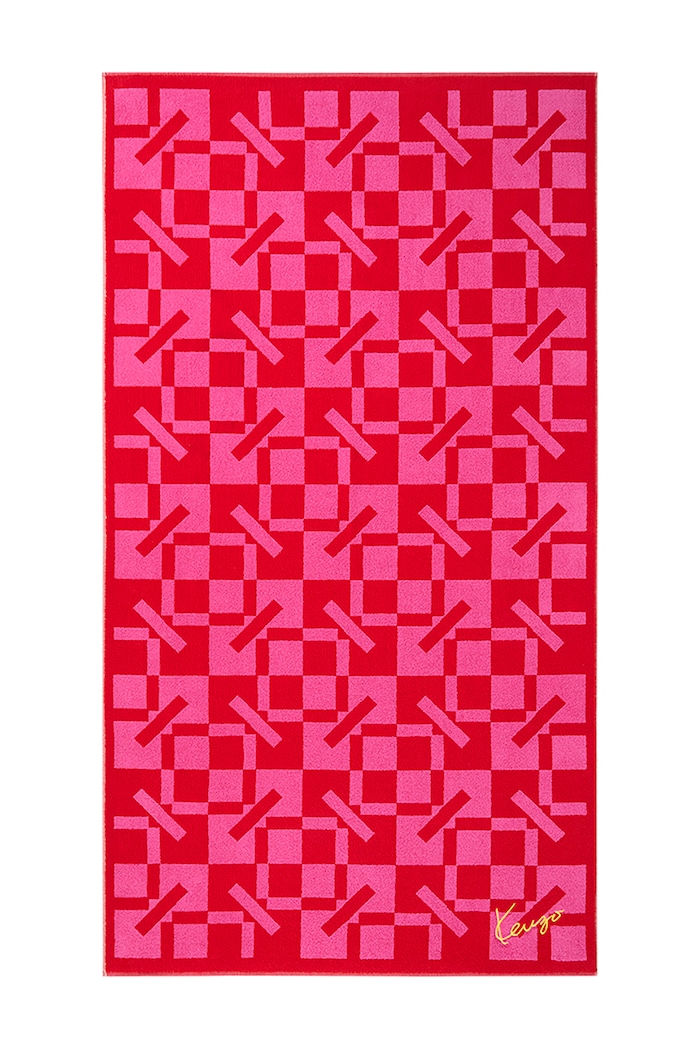 Kenzo Ręcznik średni bawełniany KMONOGRA Rouge 90 x 160 cm różowy 1073328