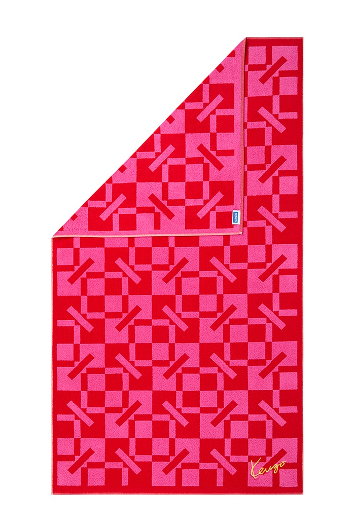 Kenzo Ręcznik średni bawełniany KMONOGRA Rouge 90 x 160 cm 1073328 różowy AA00