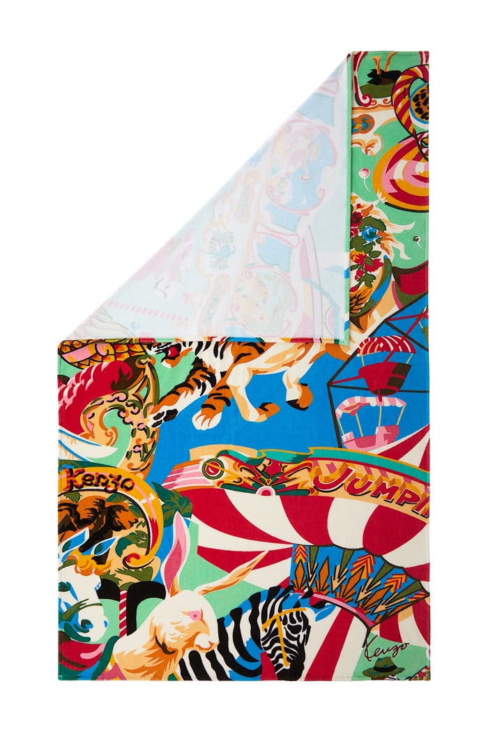 Kenzo Ręcznik duży bawełniany KCIRCUS 100 x 170 cm 1076524 multicolor AA00