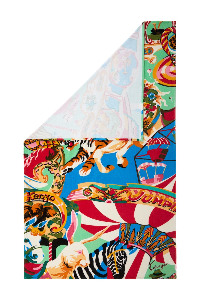 Kenzo Ręcznik duży bawełniany KCIRCUS 100 x 170 cm 1076524 multicolor AA00