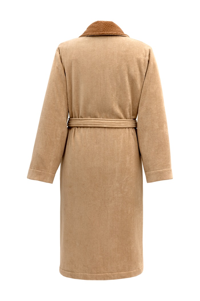 BOSS Szlafrok bawełniany DOUBLEB Beige XL 1072578 beżowy AA00