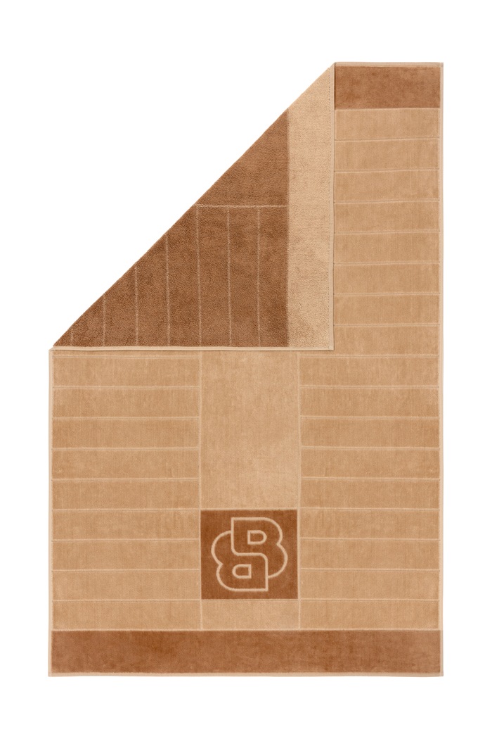 BOSS Ręcznik średni bawełniany DOUBLEB Beige 90 x 150 cm 1072573 beżowy AA00