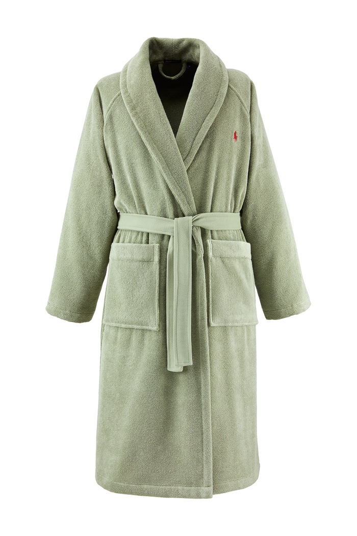 Ralph Lauren Szlafrok bawełniany POLOPLAY Sage L zielony 1072600