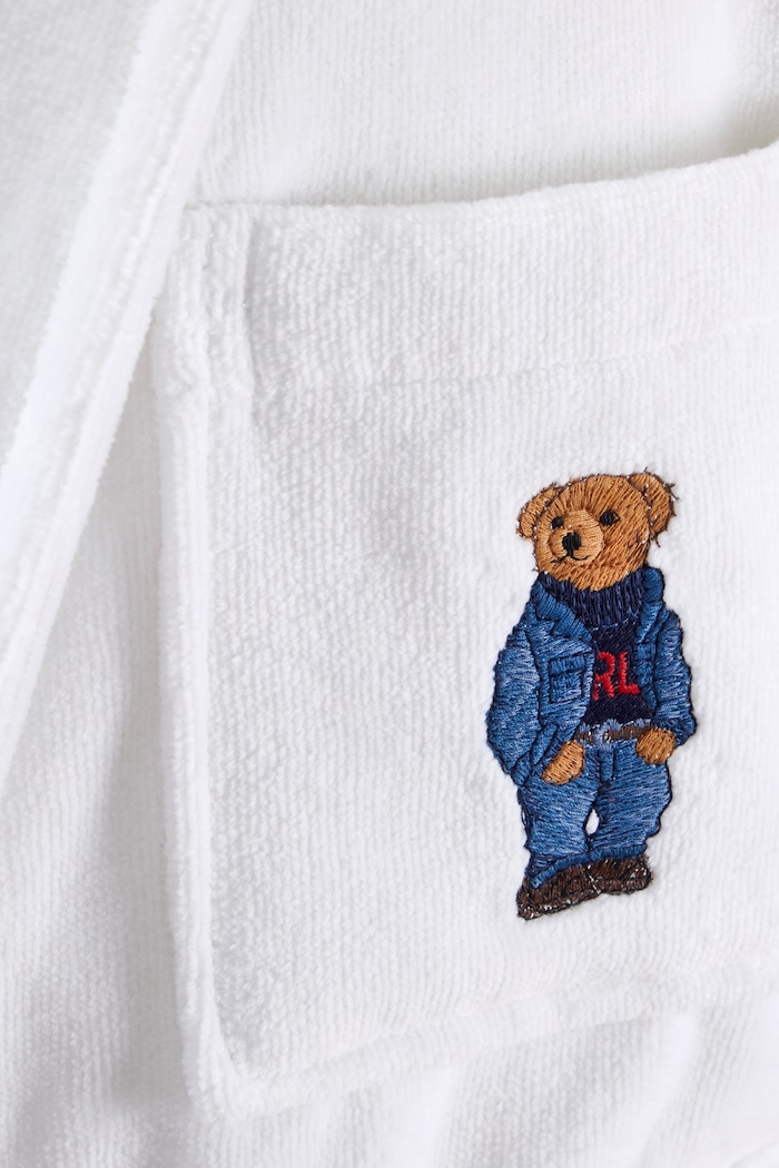 Баня Ralph Lauren Халат памучен DENIMBEA White S 1072792 бял