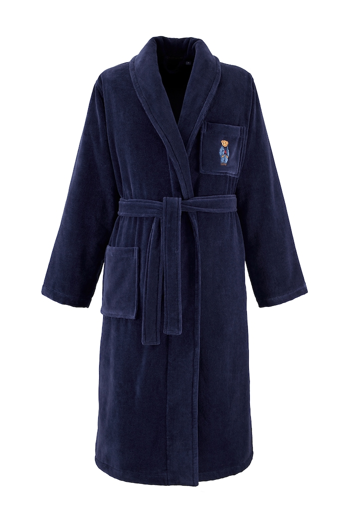 Ralph Lauren Szlafrok bawełniany DENIMBEA Newport XL granatowy 1072791
