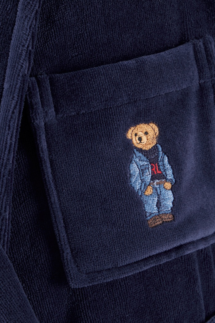 Łazienka Ralph Lauren Szlafrok bawełniany DENIMBEA Newport S 1072788 granatowy