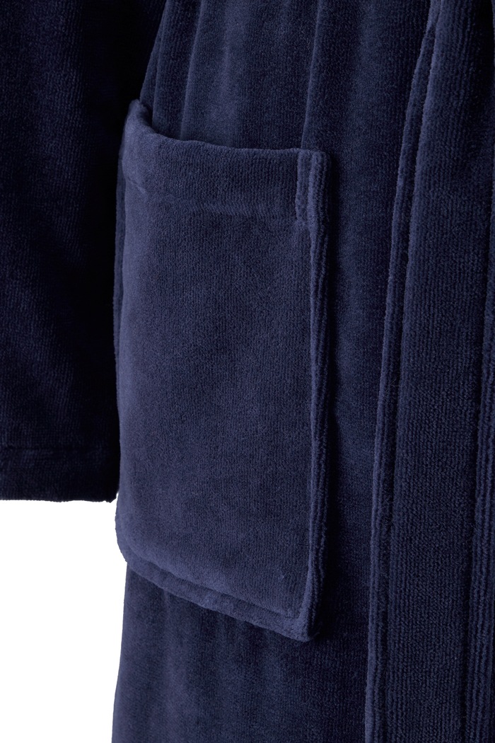Szlafrok bawełniany DENIMBEA Newport L Ralph Lauren 1072790 granatowy