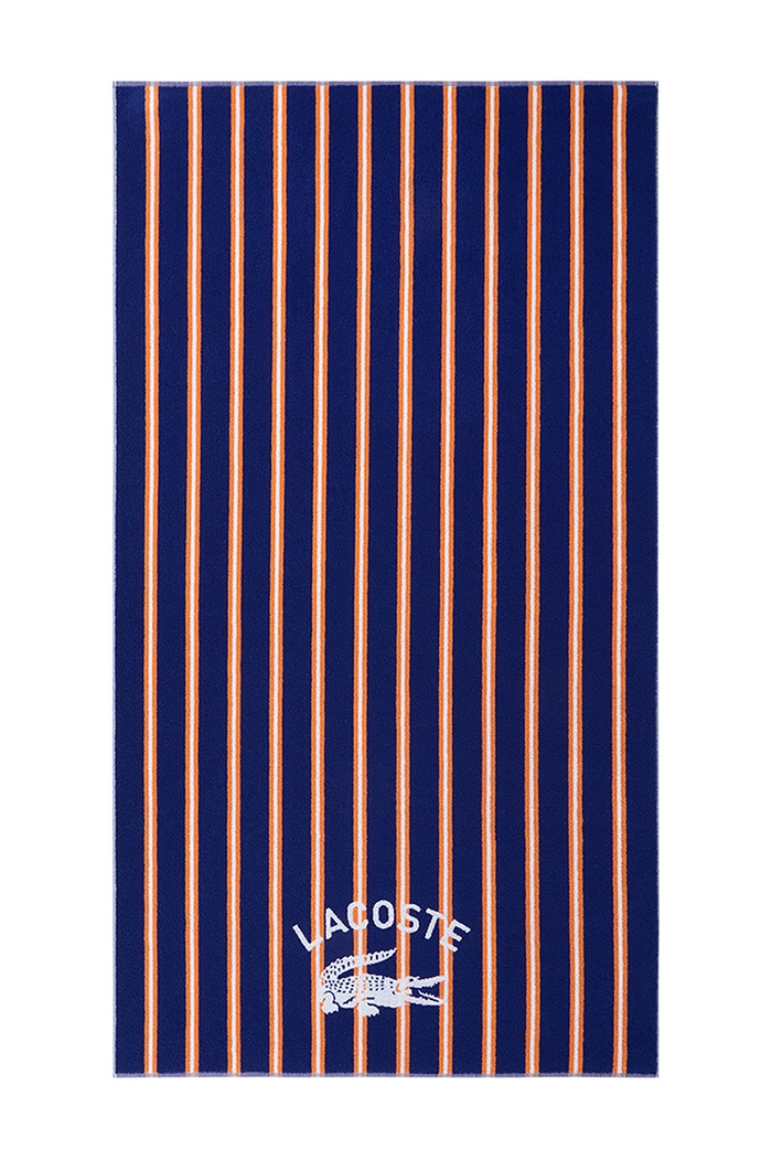 Lacoste Ręcznik średni bawełniany LSUNSTRI Saphir 90 x 160 cm granatowy 1073308