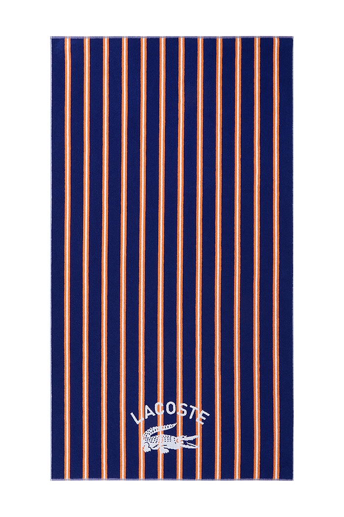 Lacoste Ręcznik średni bawełniany LSUNSTRI Saphir 90 x 160 cm granatowy 1073308