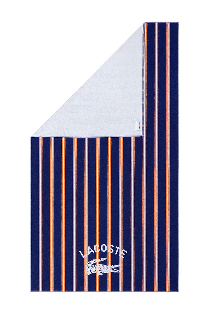 Lacoste Ręcznik średni bawełniany LSUNSTRI Saphir 90 x 160 cm 1073308 granatowy AA00