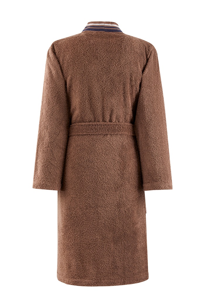 Lacoste Szlafrok bawełniany LSCORE Pecan XL 1076178 brązowy AA00
