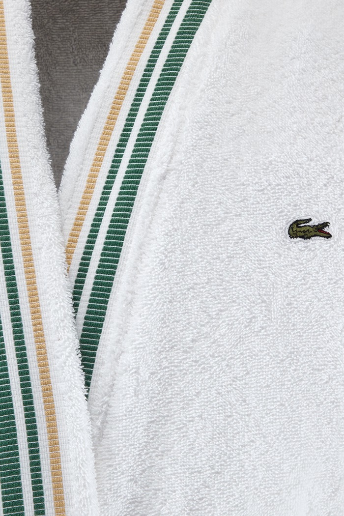 Баня Lacoste Халат памучен LSCORE Blanc XL 1076175 бял
