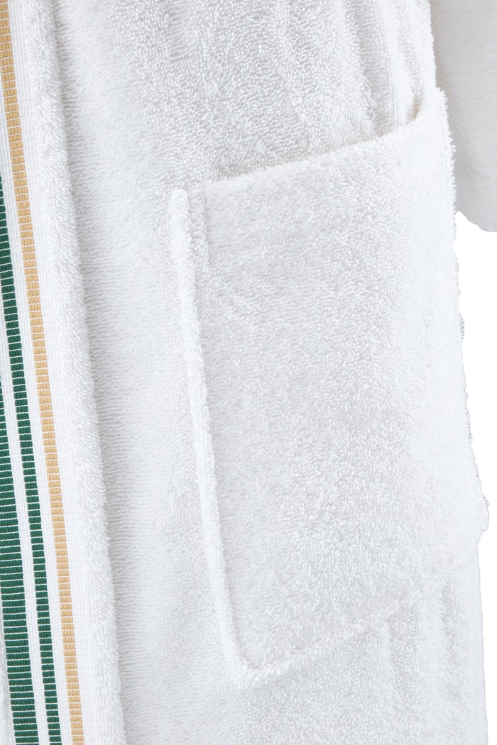 Халат памучен LSCORE Blanc XL Lacoste 1076175 бял