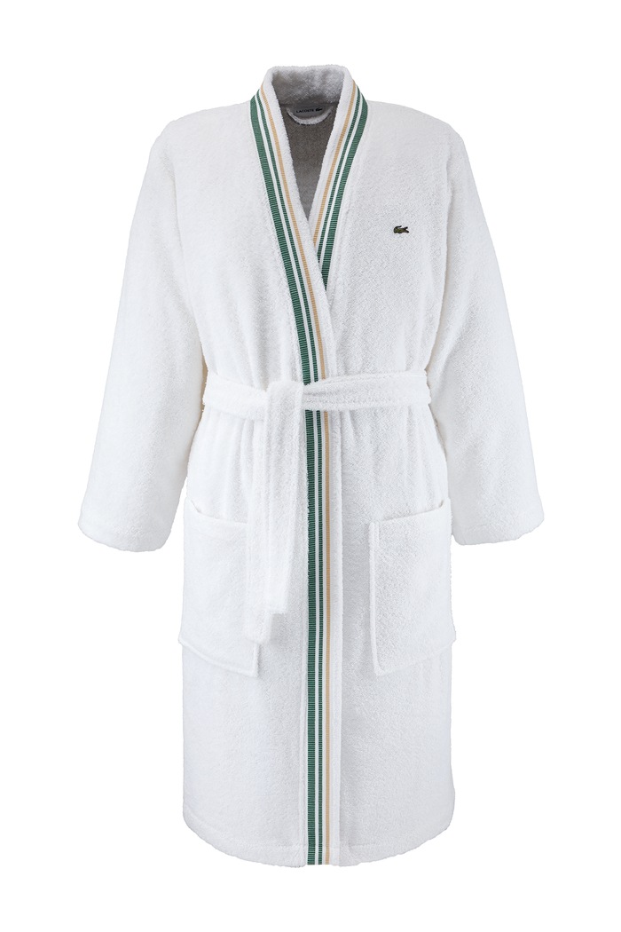 Lacoste Szlafrok bawełniany LSCORE Blanc L biały 1076174