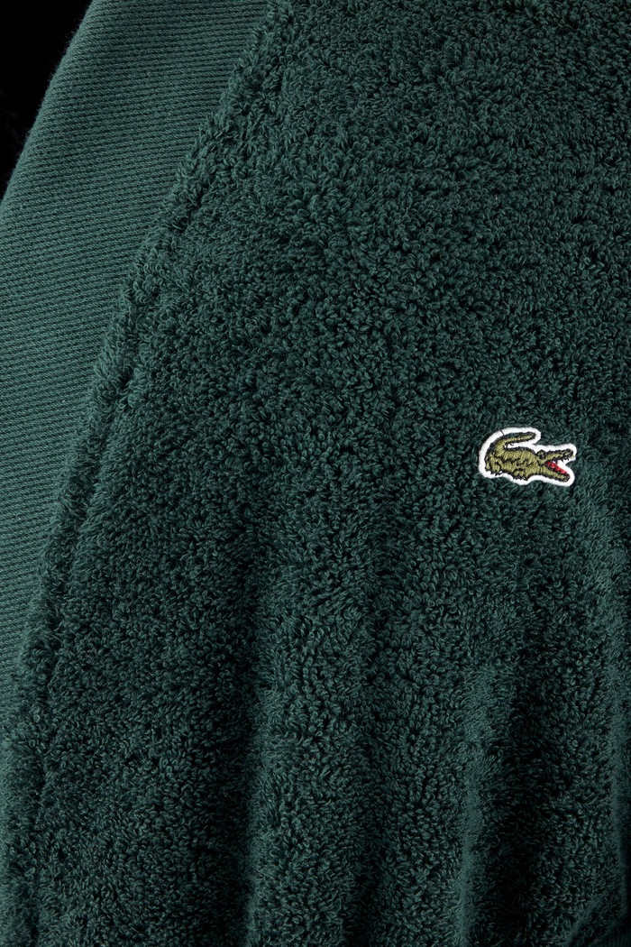 Łazienka Lacoste Szlafrok bawełniany LBLASON Vert XL 1076306 zielony