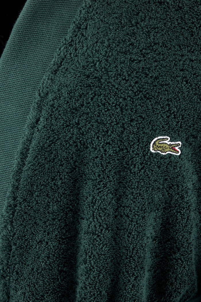 Łazienka Lacoste Szlafrok bawełniany LBLASON Vert S 1076303 zielony