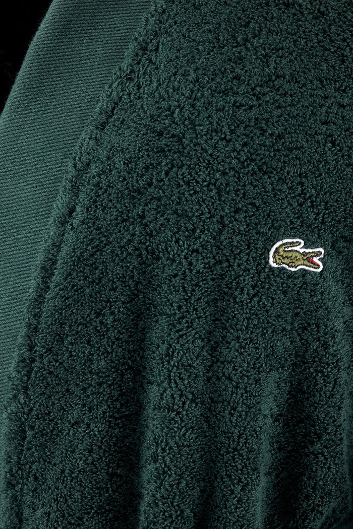 Łazienka Lacoste Szlafrok bawełniany LBLASON Vert M 1076304 zielony