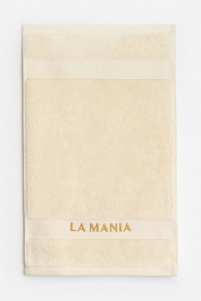 La Mania ręcznik mały z bawełny Supima 30 x 50 cm beżowy 5902037041597