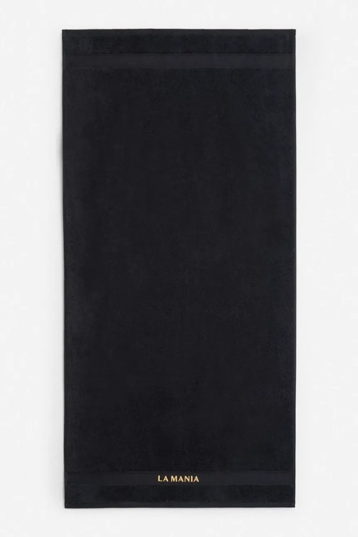La Mania ręcznik średni z bawełny Supima 70 x 140 cm czarny 5902037041580