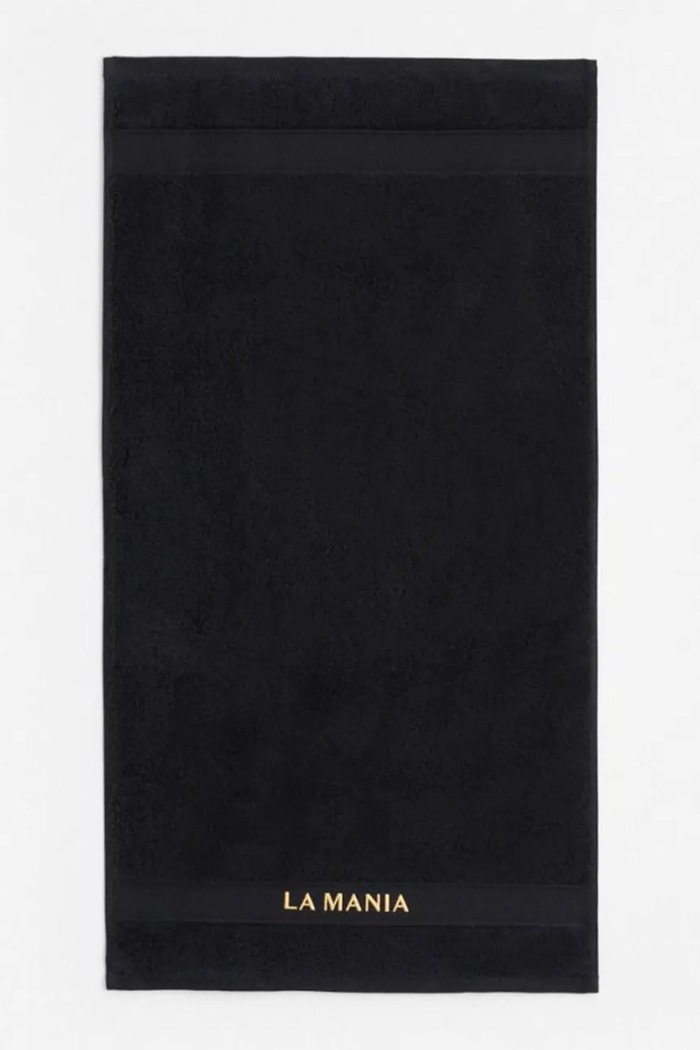 La Mania ręcznik mały z bawełny Supima 50 x 90 cm czarny 5902037041573