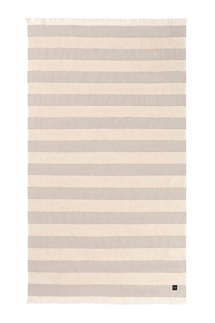 Calma House Prosop de plajă din bumbac 100 x 180 cm bej TERME100BEI