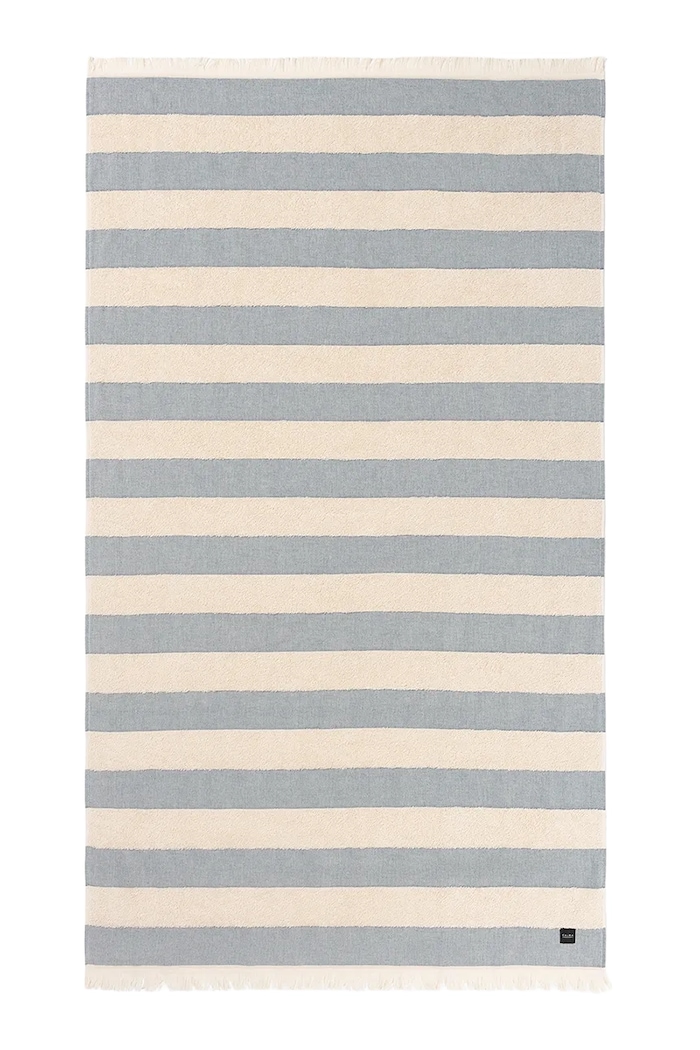 Calma House Prosop de plajă din bumbac 100 x 180 cm albastru TERME100AZU