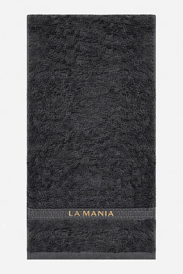 La Mania ręcznik mały bawełniany 50 x 30 cm czarny 5905549416327