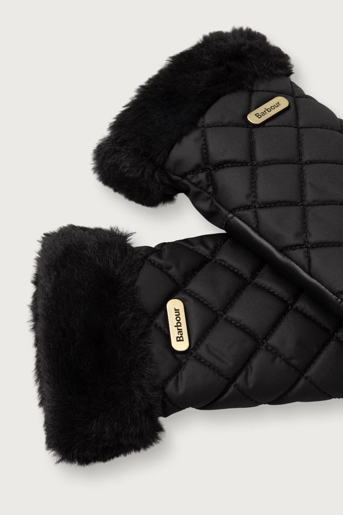 Barbour Rękawiczki damskie LGL0113 czarny AA00