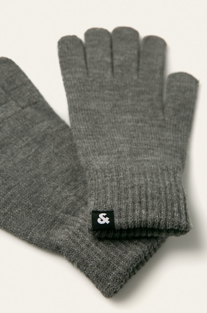 Jack & Jones - Rękawiczki 12159459 szary AA00