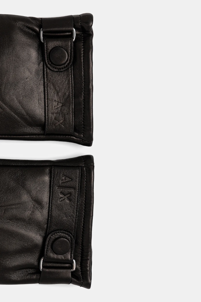 Шкіряні рукавички Armani Exchange XM001969.AF19481 чорний AA00