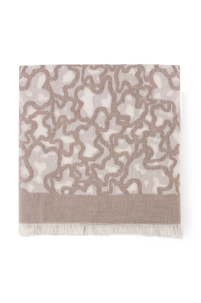 Tous scialle tessuto beige 2000786347