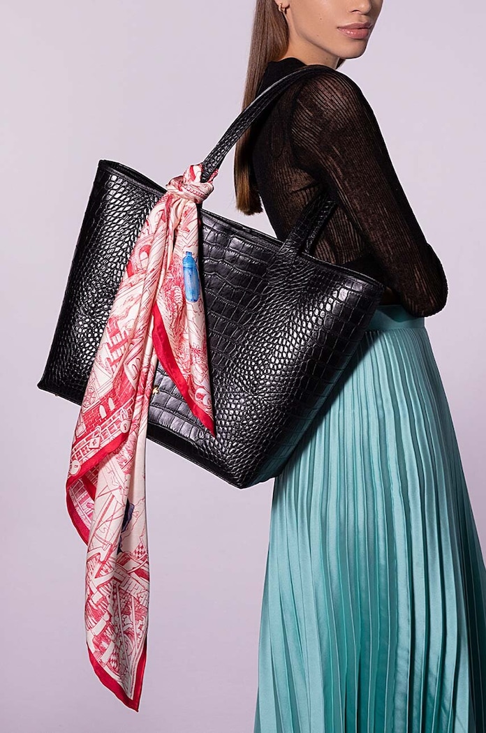Lilou foulard in seta APASZKA/SILK/RED