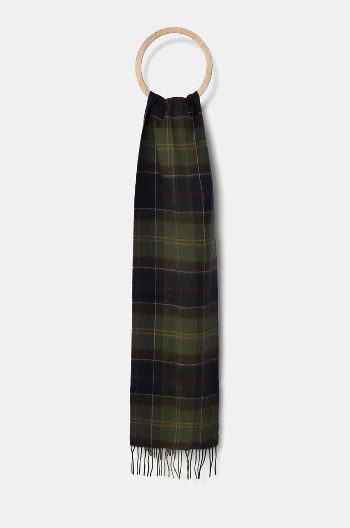 Barbour esarfa de lana tricotaj multicolor LSC0129